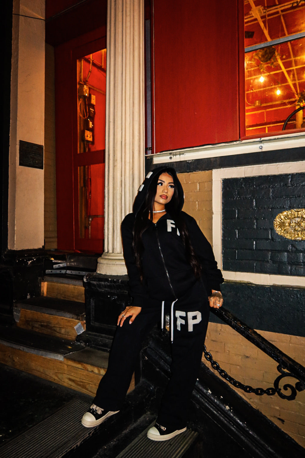 "BLXCK N WHITE" Baggy Sweats