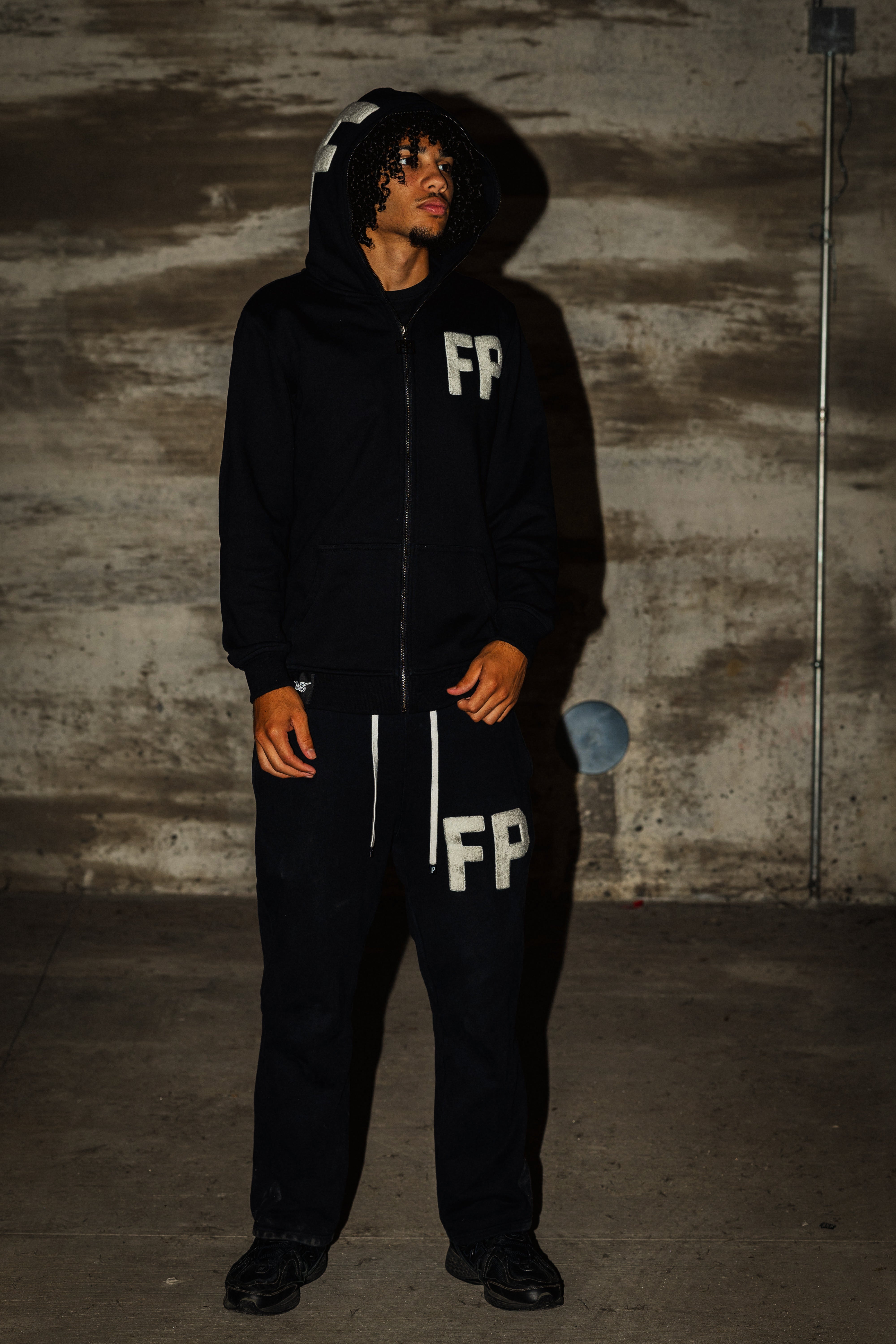 "BLXCK N WHITE" Baggy Sweats