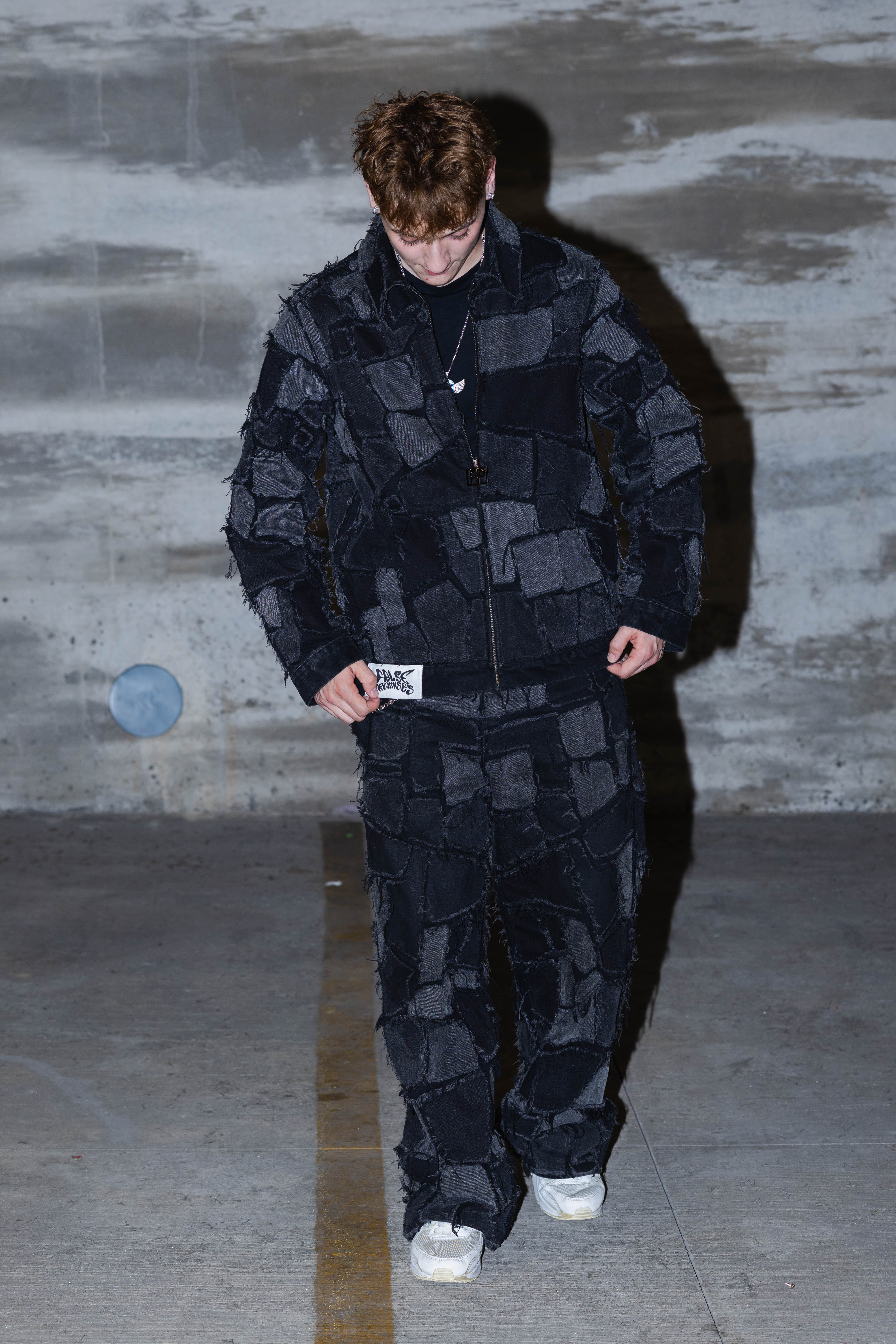 Pxtchwork Denim Jacket and Jeans