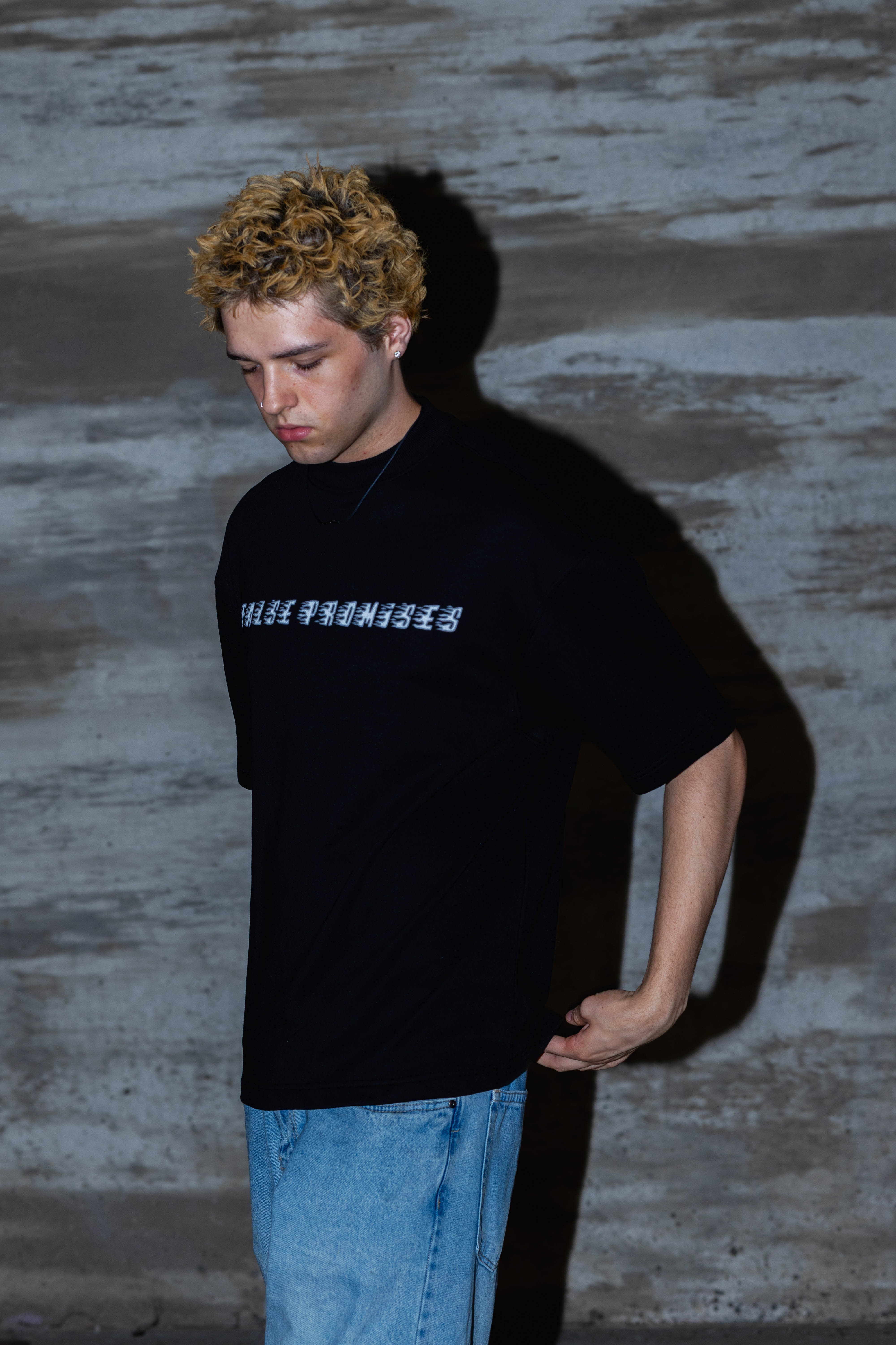 White "FLXME" Oversized Tee