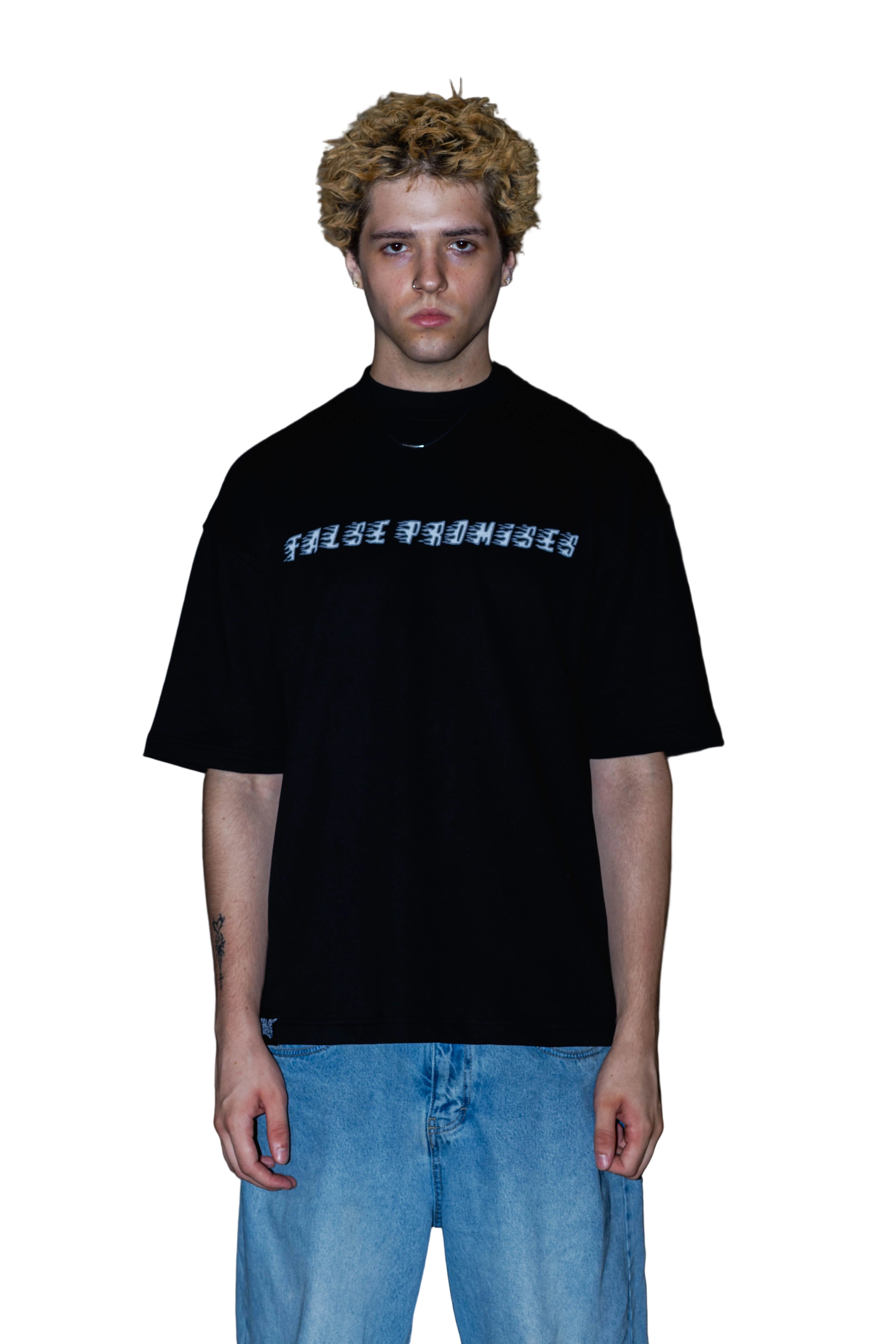 White "FLXME" Oversized Tee